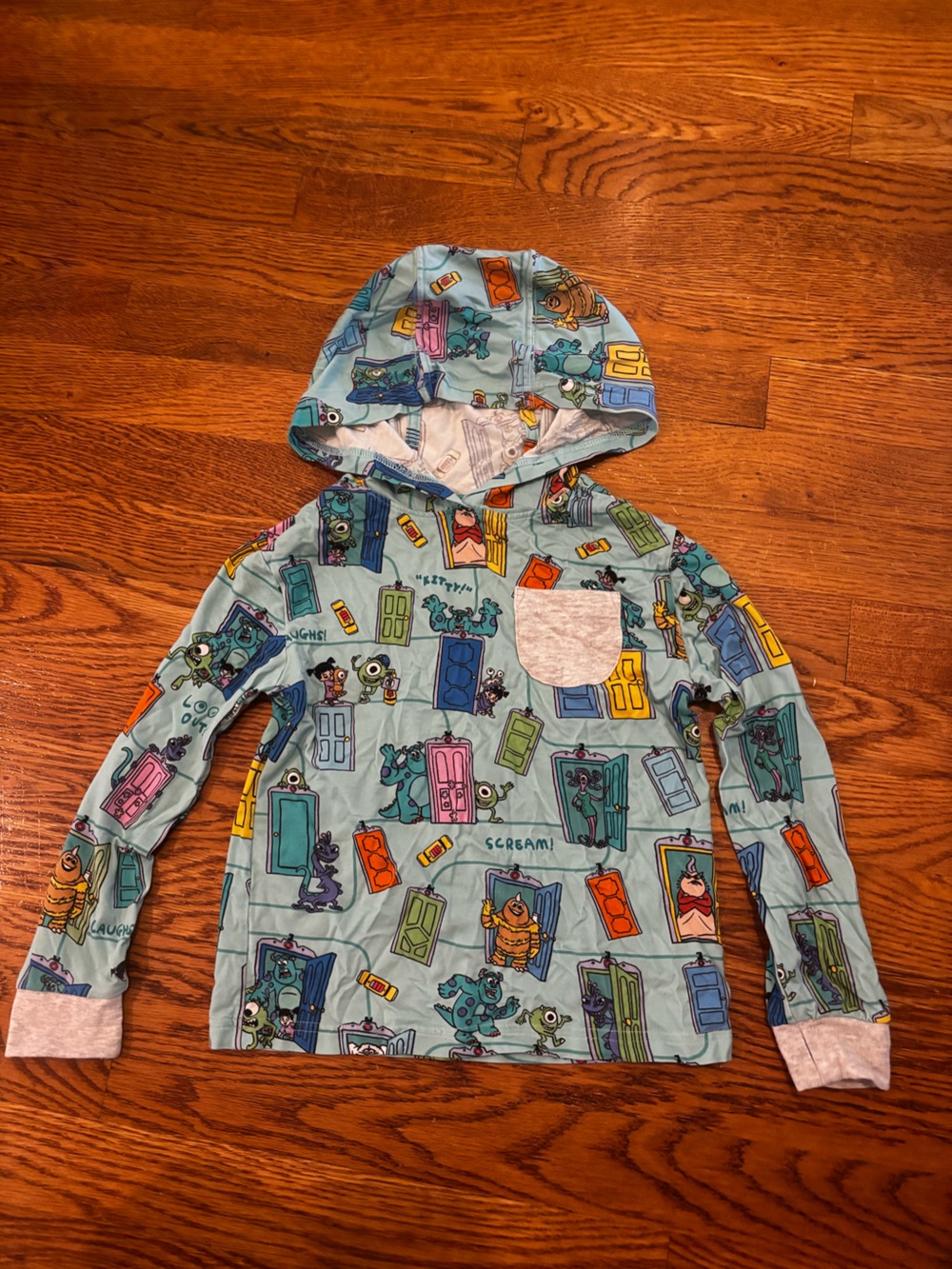 Little Sleepies Monsters Inc Long Sleeved Hoodie